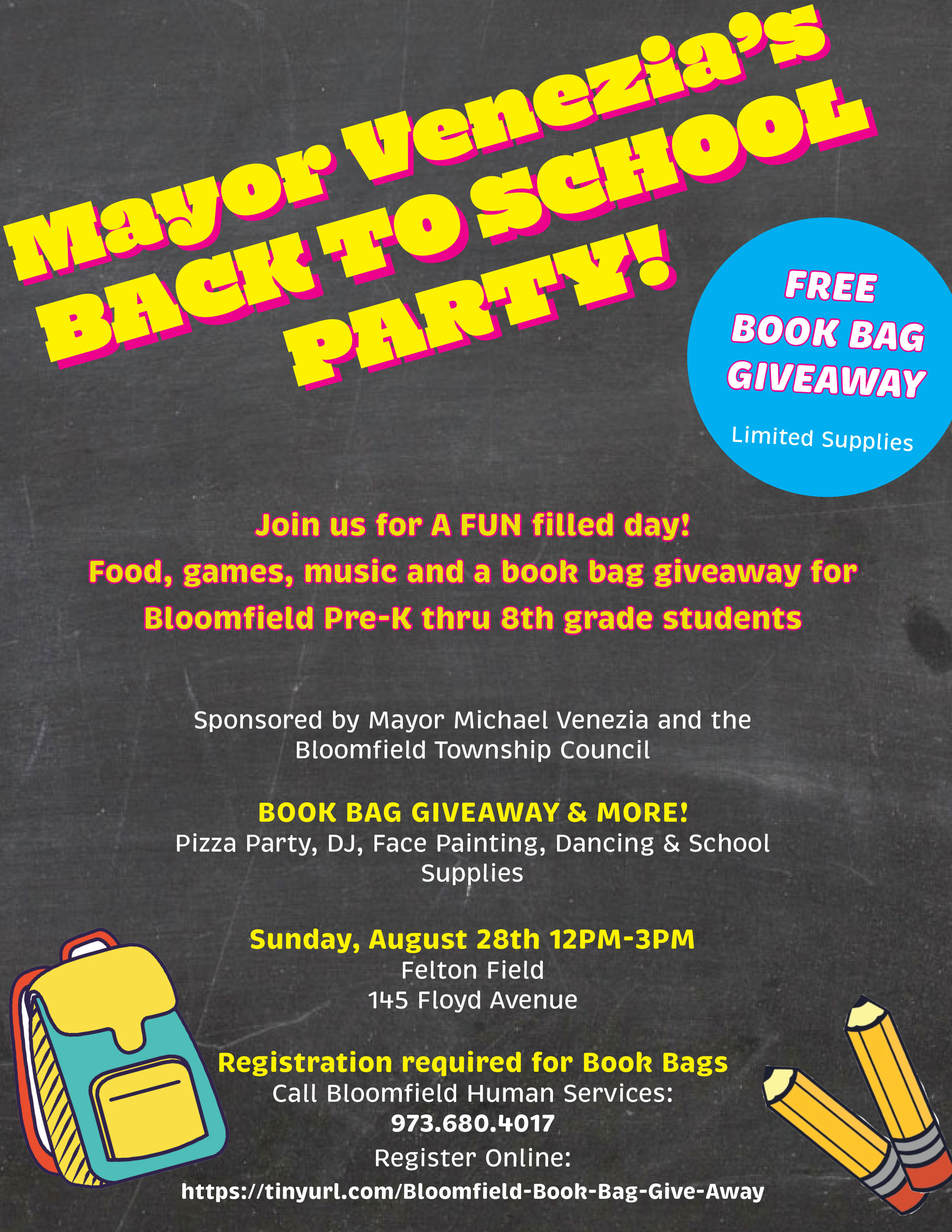 Bloomfield Back to School Party