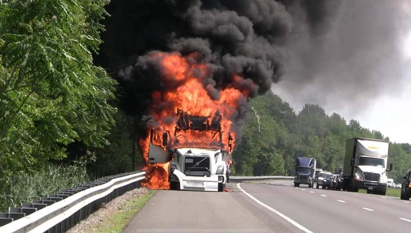 Truck fire 