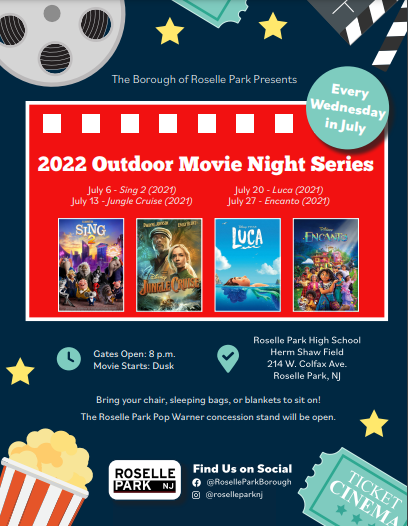 Roselle Park Outdoor Movies