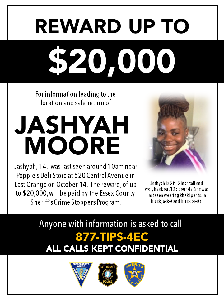 Jashyah Crime Stoppers Reward