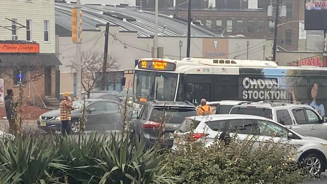Driver Passenger Flees Scene After Crashing Vehicle Into Bus In Newark