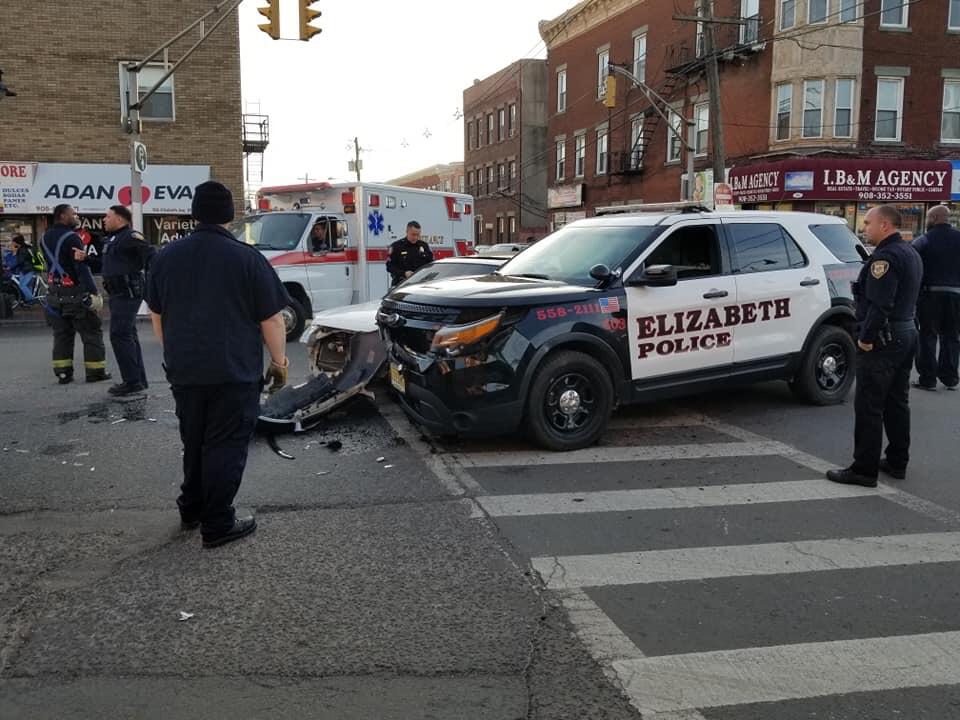 Elizabeth Police Car Involved in Crash