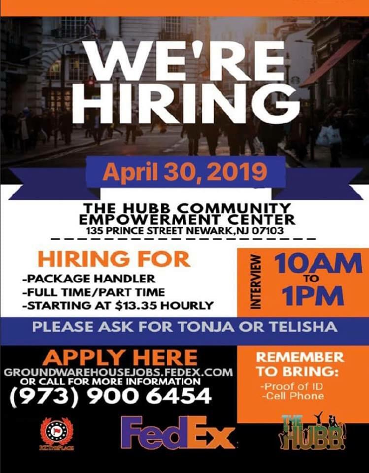 HAPPENING TODAY FedEx Job Fair in Newark