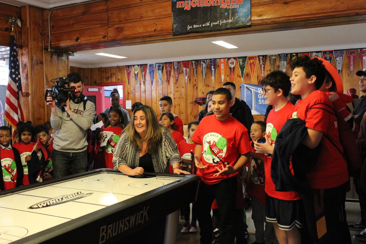 Community Video Nj Devils Blake Coleman Visits Newark Ironbound Boys And Girls Club