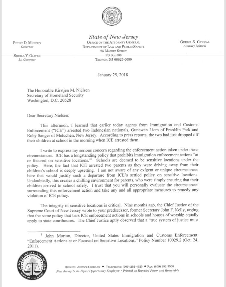 letter expressing concern