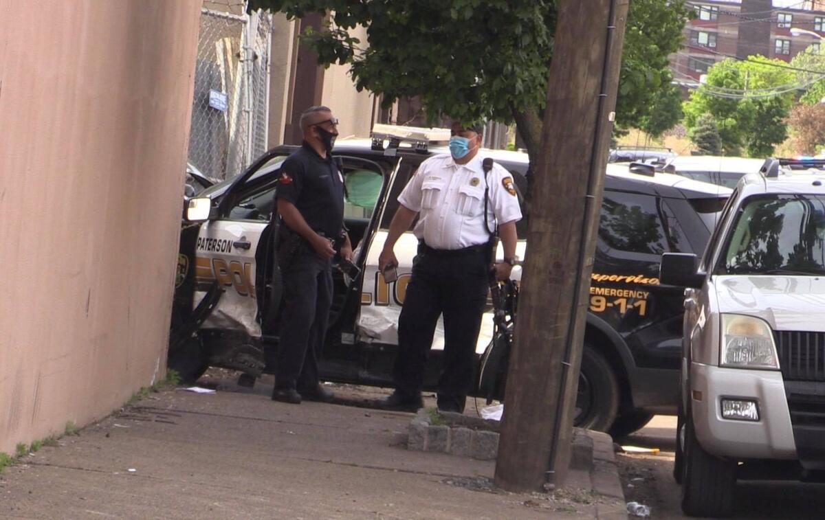 Injuries Reported in Paterson Police Car Crash