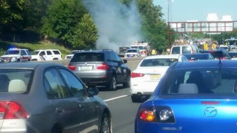 Update Fire Engulfs School Bus On Garden State Parkway In Union