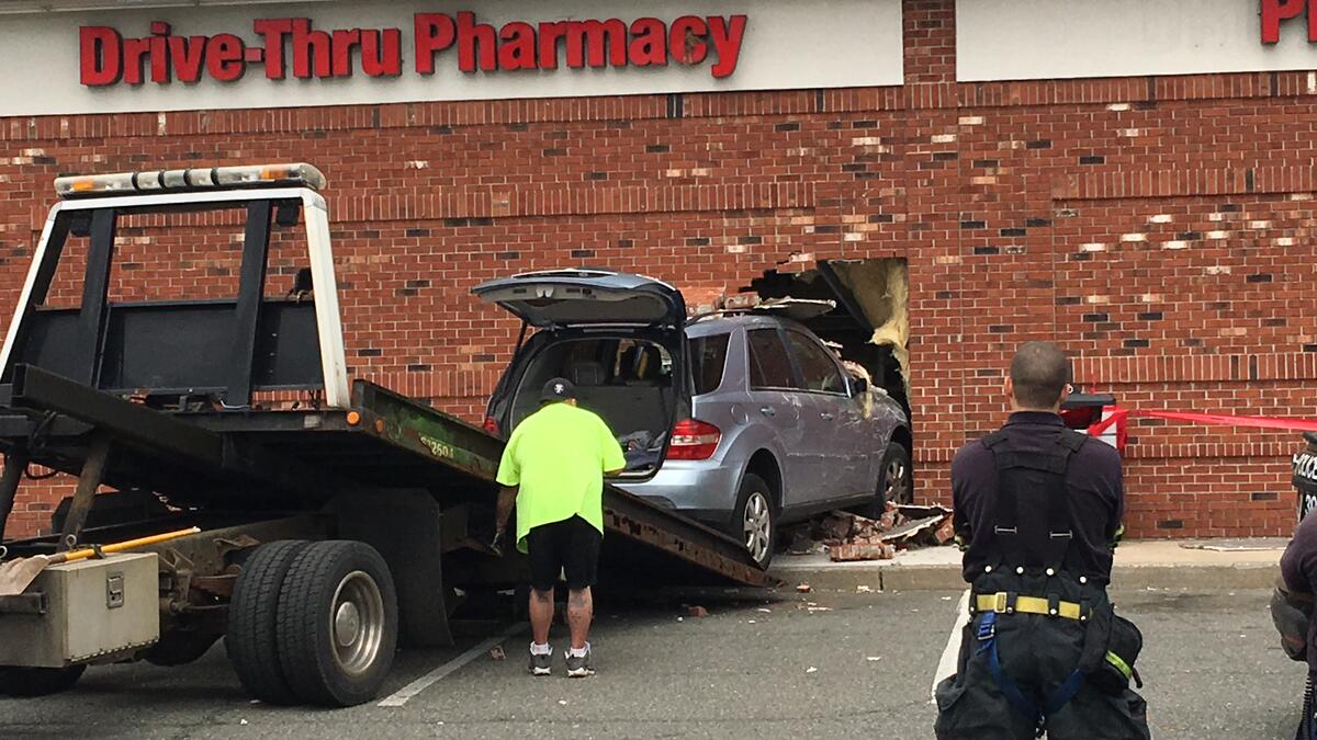 Woman Injured After Crashing Car into CVS Pharmacy in Union