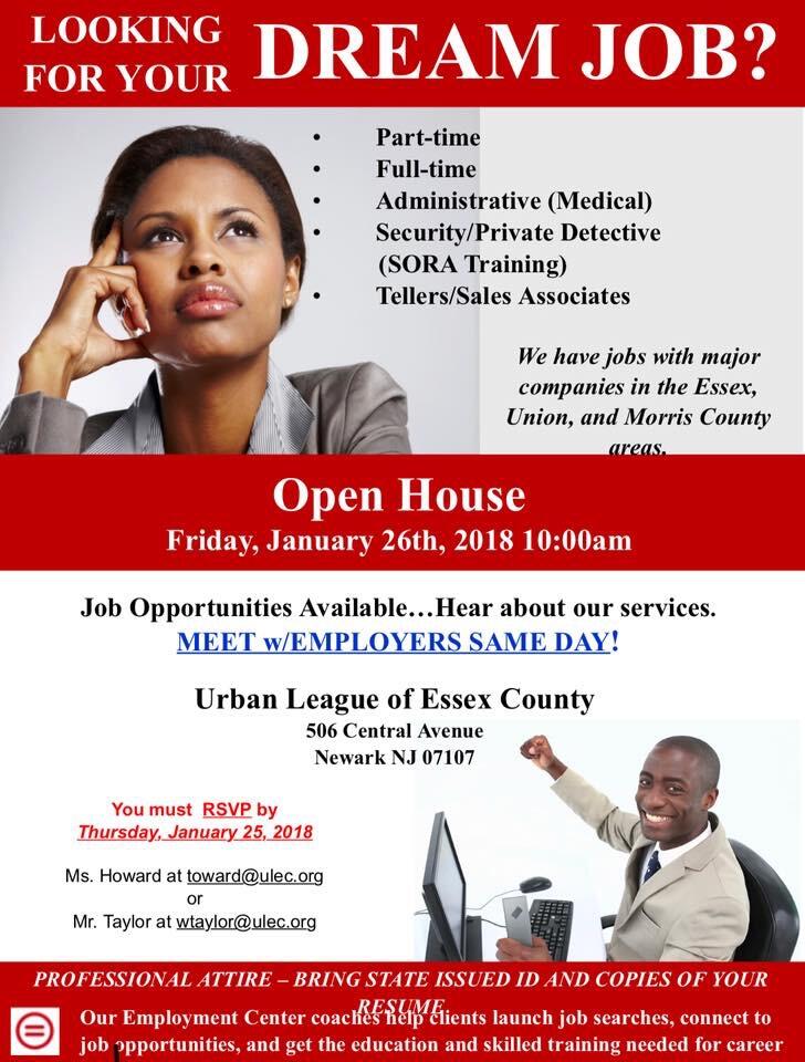 Job Fair Held at Urban League of Essex County; Mandatory RSVP