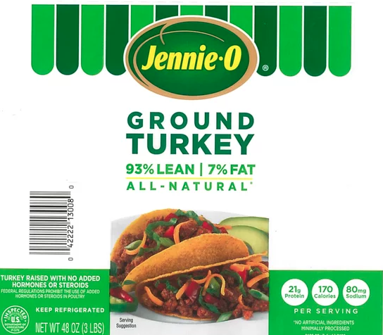 Alert Salmonella Scare Has Usda Officials Pull Thousands Of Pounds Of Jennie O Ground Turkey