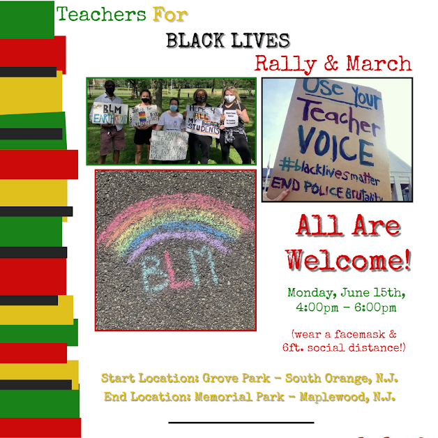 Nj Teachers March In Solidarity With Black Lives Matter Movement Rlsmedia Com
