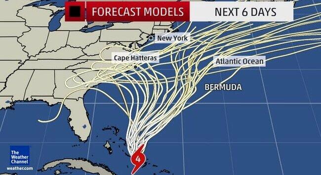 hurricane joaquin not expected to make landfall on east coast