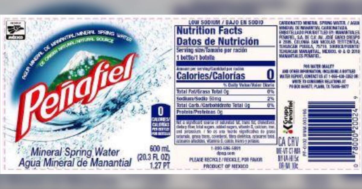 KeurigDr. Pepper Recalls Unflavored Mineral Water