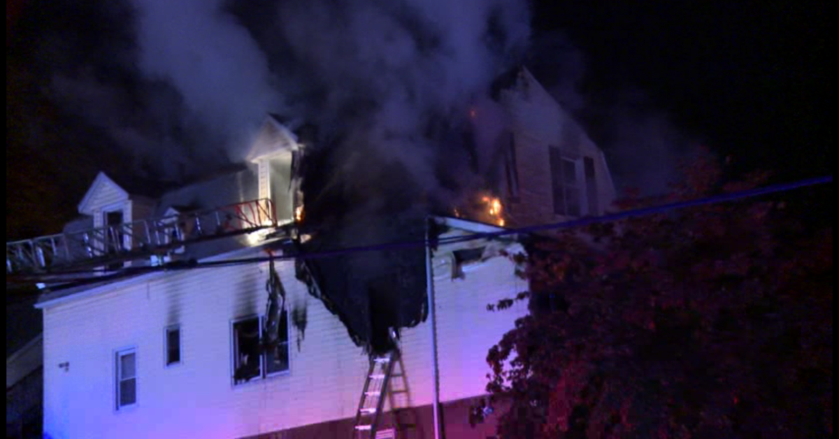 Early Morning Fire Rips Through House in Nutley