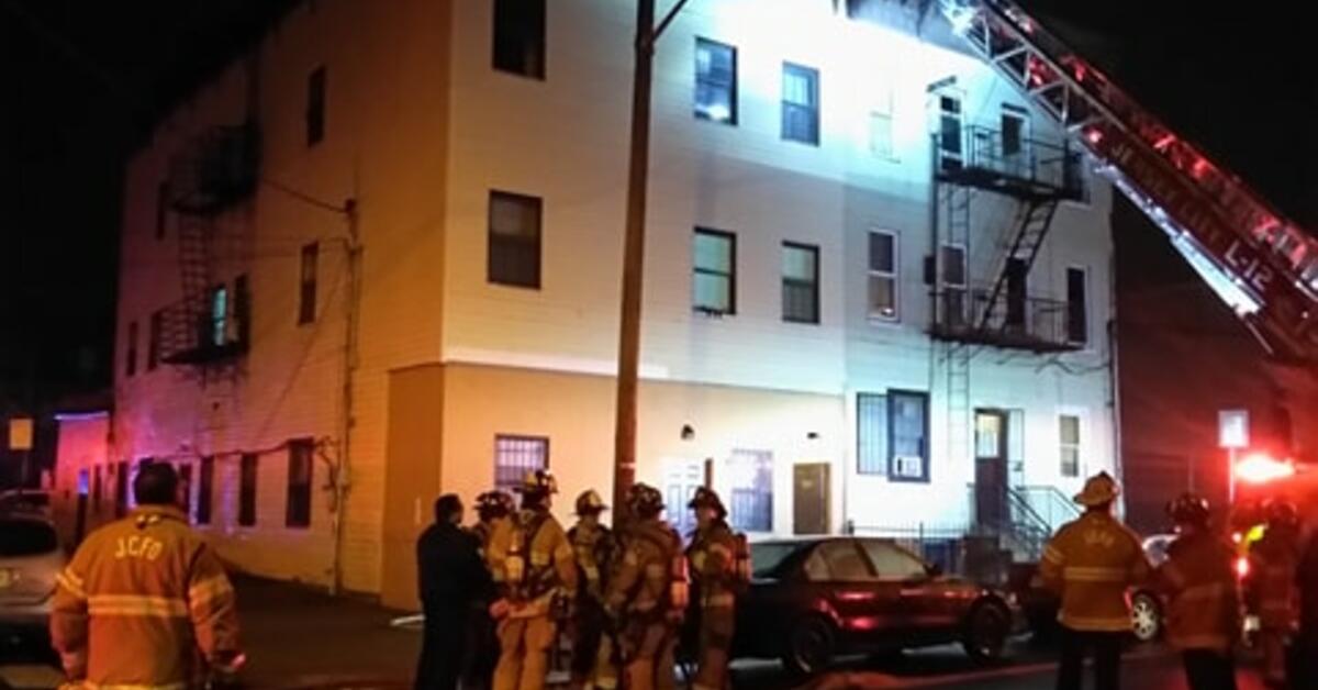 Jersey City Firefighters Respond to Two-Alarm Fire in Apartment Building