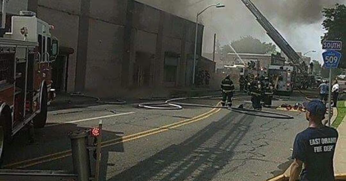 Developing East Orange Nj Three Alarm Fire Destroys Commercial Developing East Orange Nj Three Alarm Fire Destroys Commercial Plumbing Supply Building In Rlsmedia