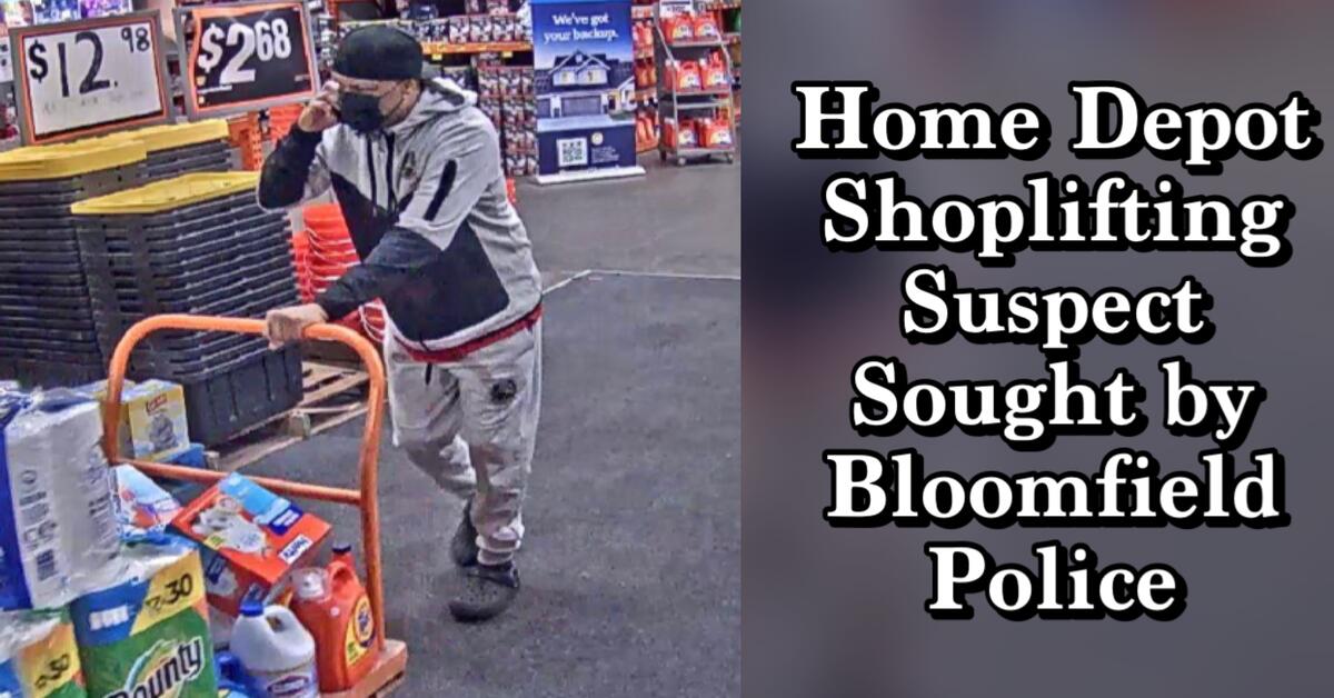 Suspect Wanted for Stealing Multiple Items from Home Depot