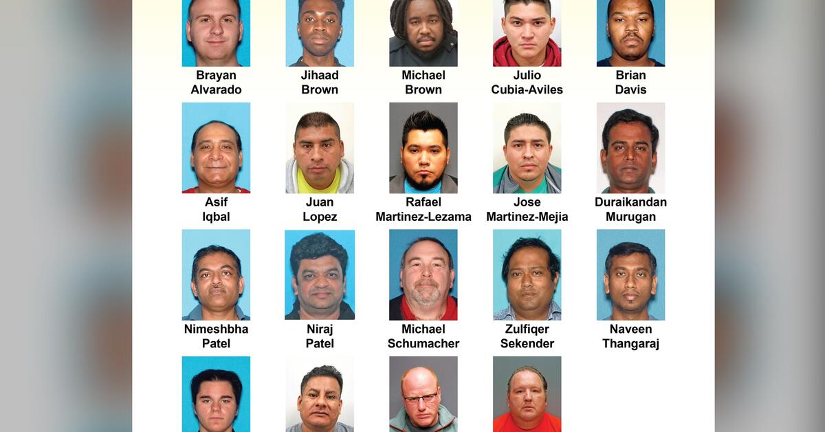 New Jersey Child Predator Round-Up Arrests 19 Suspects