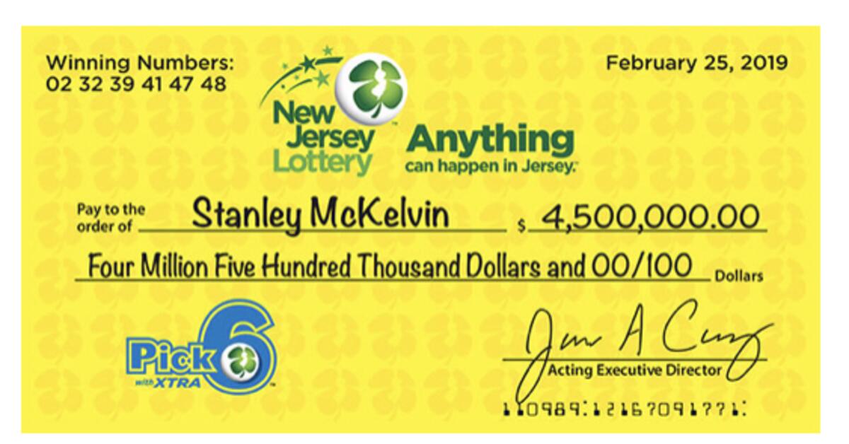 New jersey best sale lottery pick 6