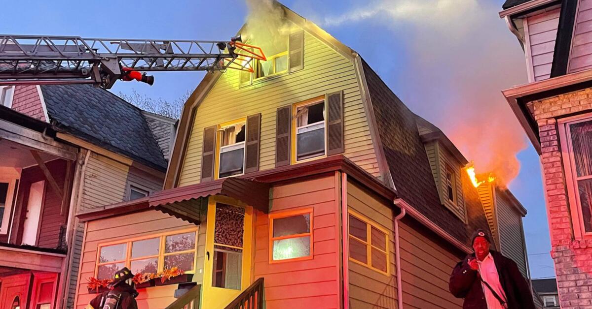 BREAKING East Orange Firefighters on the Scene of House Fire