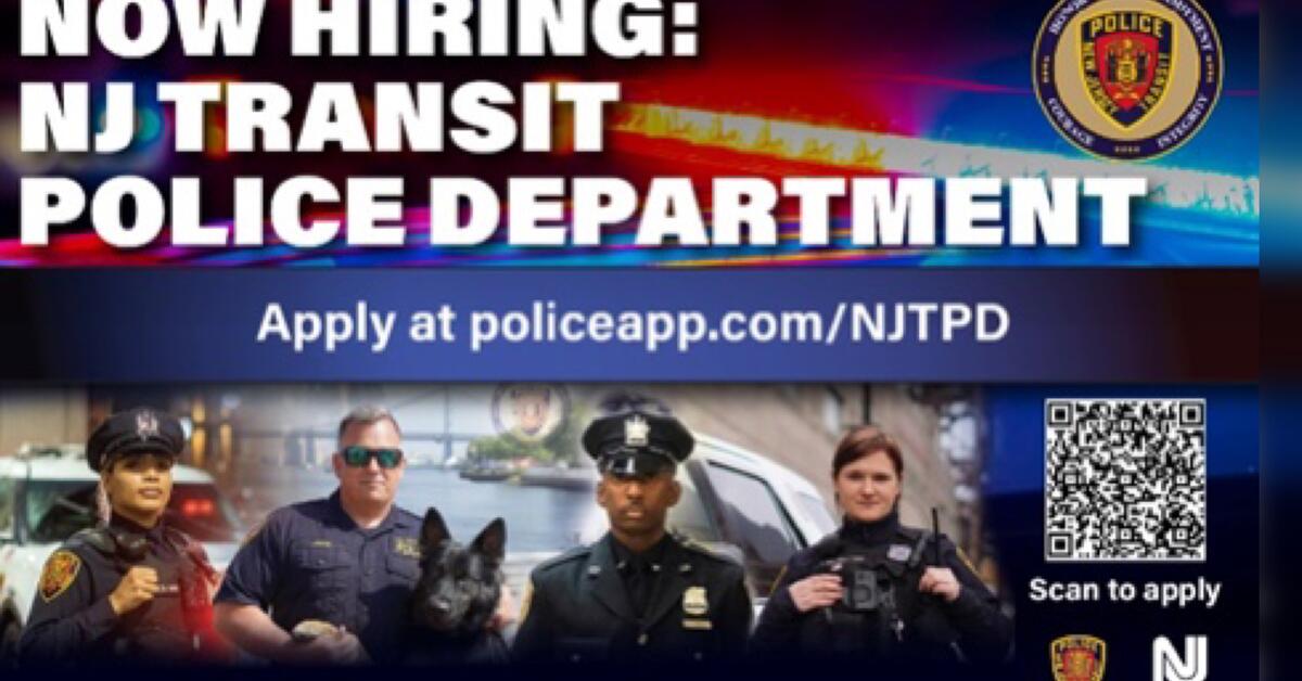 NJ TRANSIT Police Department Will be Accepting Applications For New