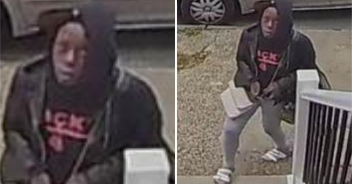 Suspect Wanted for Stealing Package in Newark