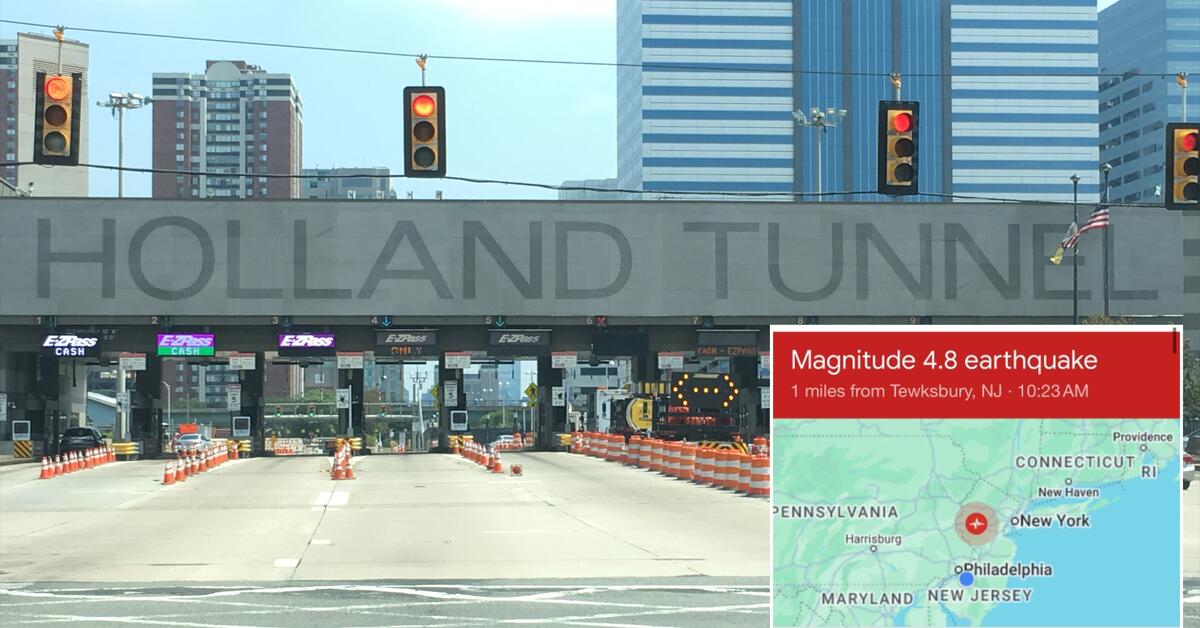 BREAKING Earthquake Prompts Closure of Holland Tunnel and Regional