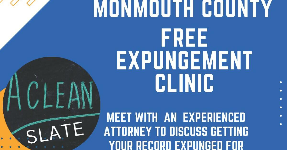 Free Expungement Clinic Set for Long Branch, Offering Residents a Second Chance