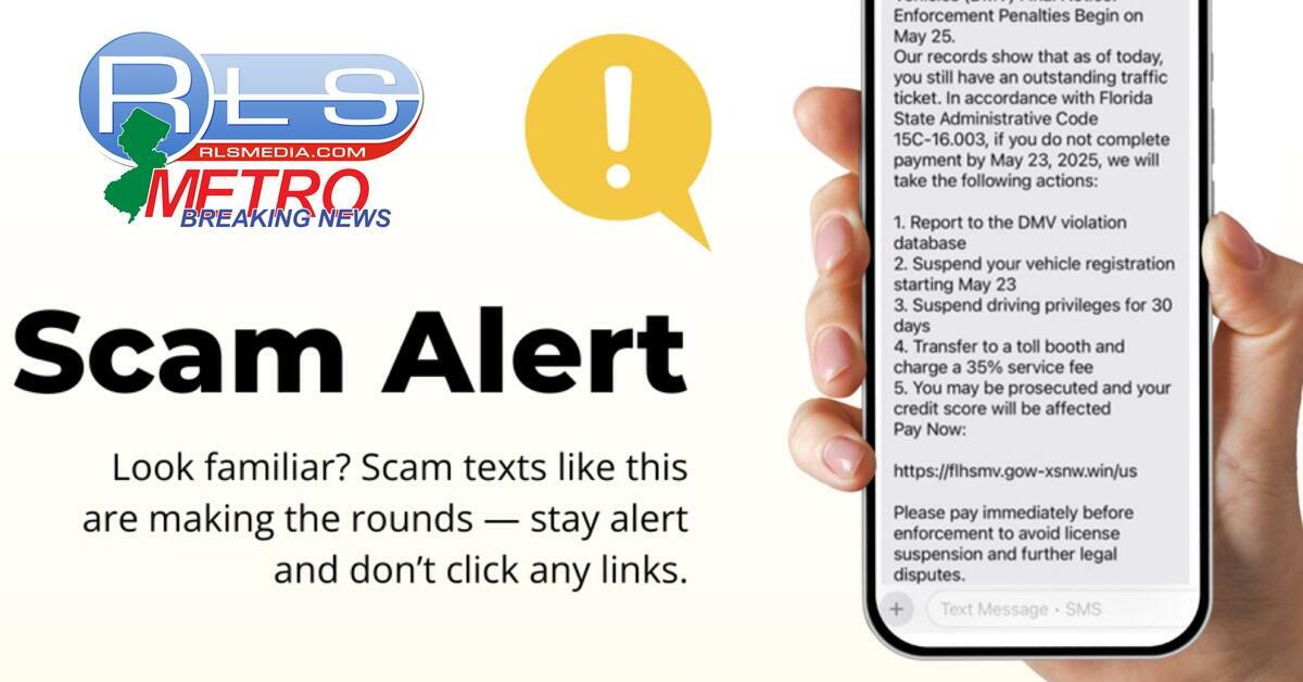 NJ Authorities Warn of Widespread Text Scam Impersonating New Jersey MVC