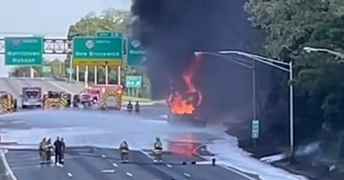 UPDATE: Fiery Tanker Truck Crash on I-287 in Metuchen Kills One ...