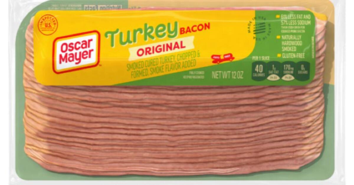 Nearly 40K Pounds of Oscar Mayer Turkey Bacon Recalled Over Listeria Risk