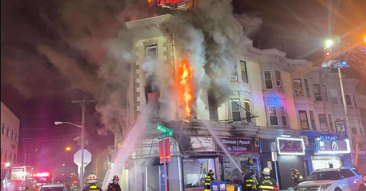 Firefighters Injured Battling Multi-Alarm Blaze in Passaic's Commercial ...