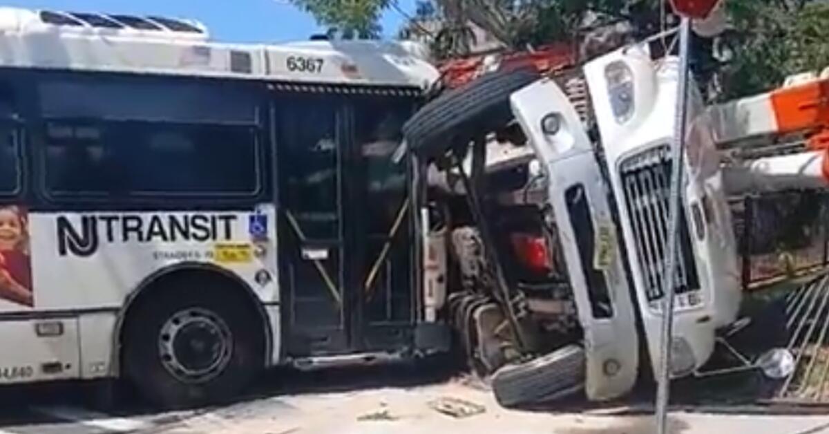 Several Injured After NJ Transit Bus and PSE&G Truck Collide in Newark