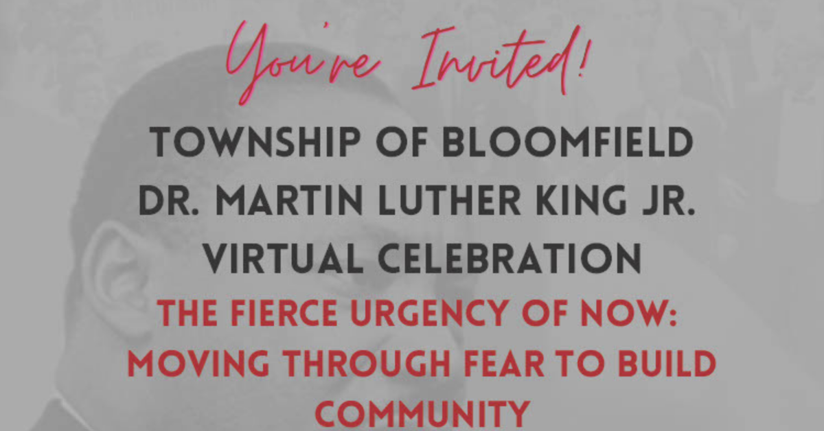 Bloomfield to Hold Virtual Martin Luther King Jr. Day Celebration