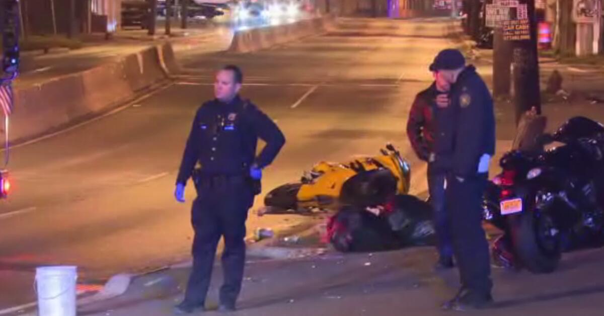 Motorcyclist Injured in Jersey City Crash