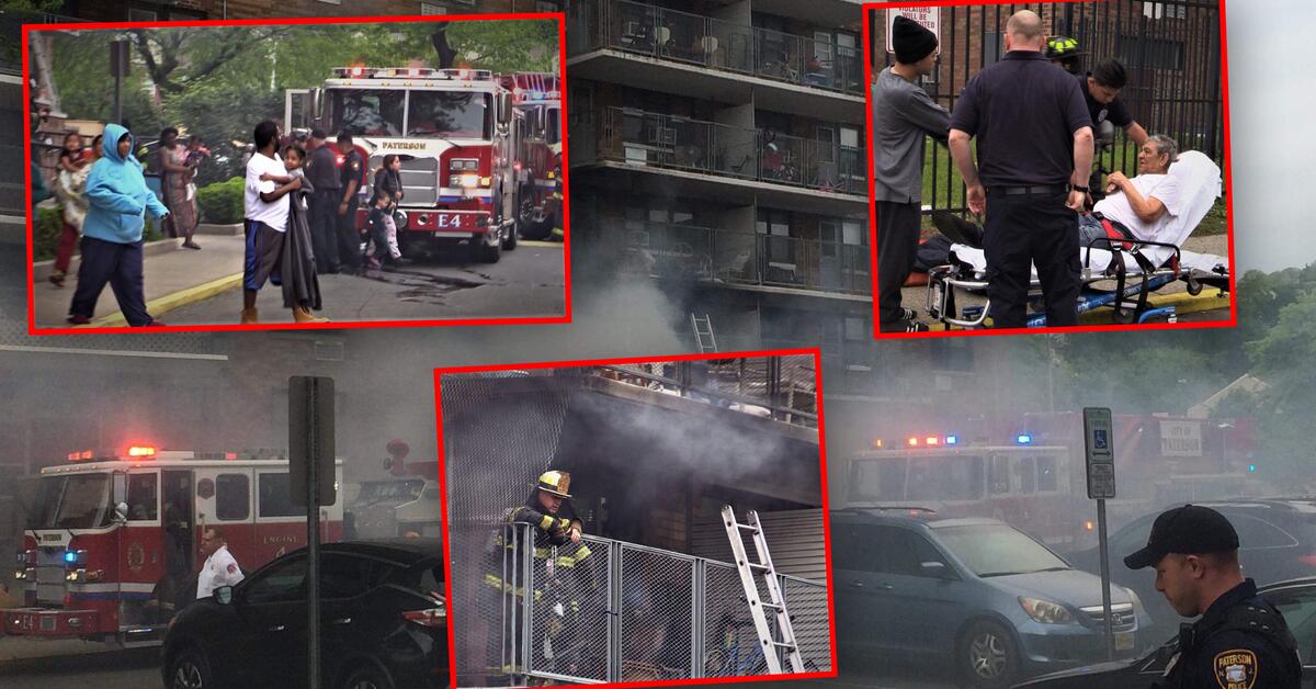 BREAKING PATERSON NJ Fire Breaks Out Inside Paterson Housing Complex