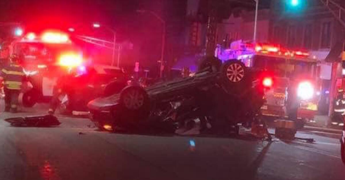 Three Injured in Bayonne Car Crash