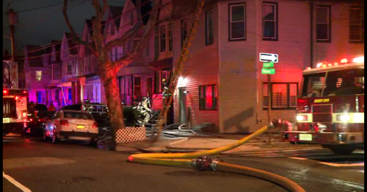 Jersey City Fire Tears Through House in Jersey City