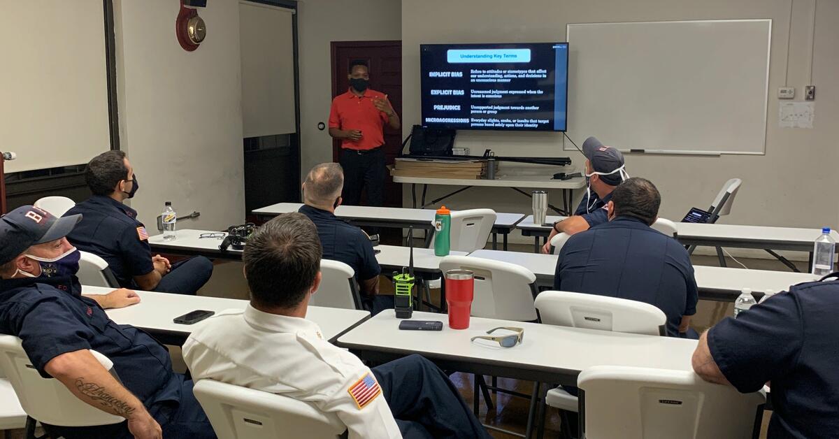 Bloomfield Fire Department Takes Part in Implicit Bias Training
