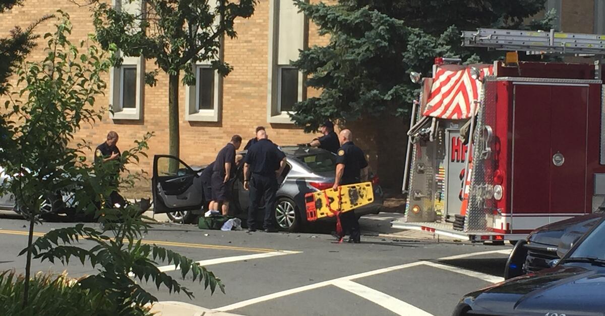 One Injured in Harrison Crash