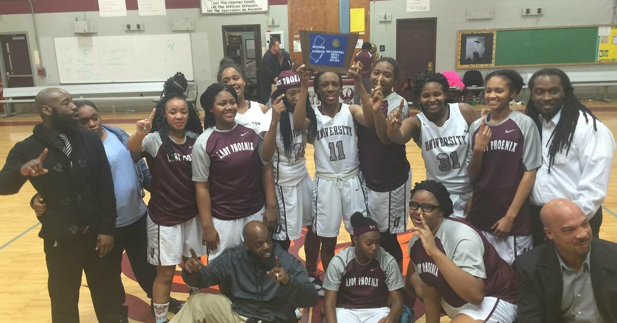 Newark University High School Girls Win State Basketball Sectional