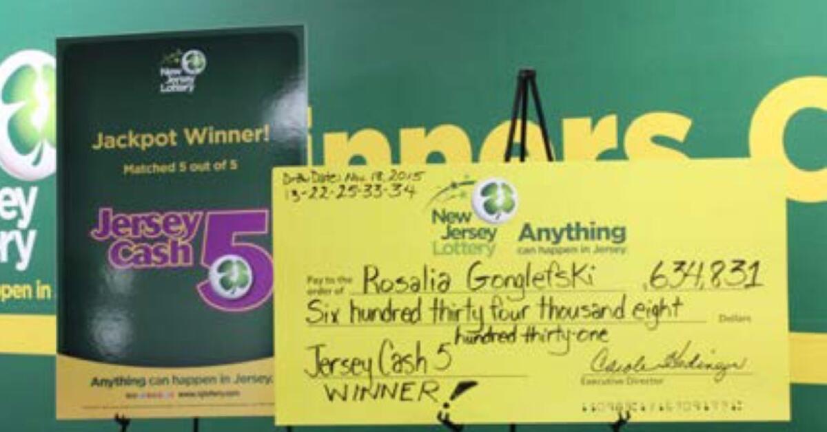 Jersey Cash 5 Winner from Passaic County Claims Prize Nearly a