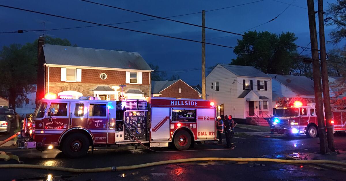 Firefighters Battle Two-Alarm Fire after Lightning Strikes House in ...