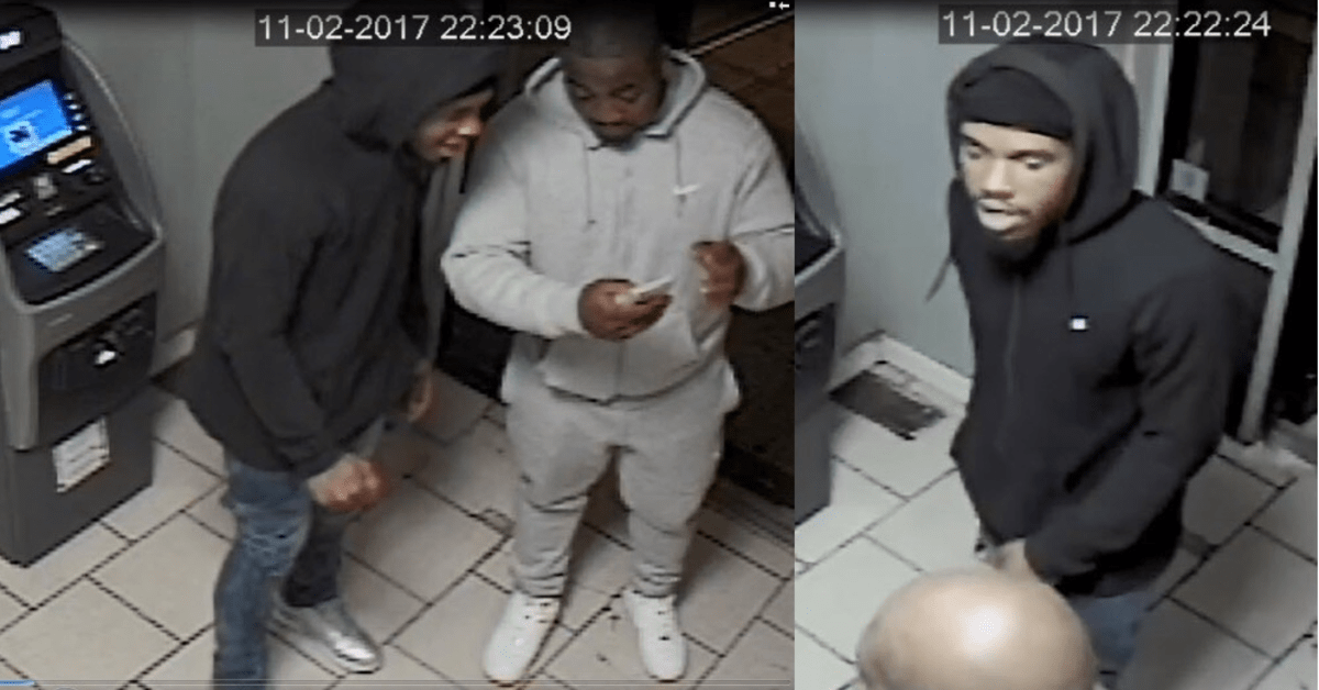 Suspects Wanted for Gunpoint Robbery of Woman at Newark ATM Machine
