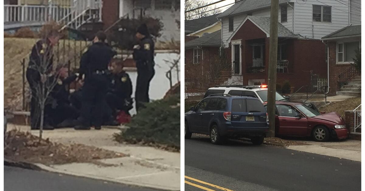 BREAKING BELLEVILLENEWARK NJ High Speed Pursuit, Crash Leaves