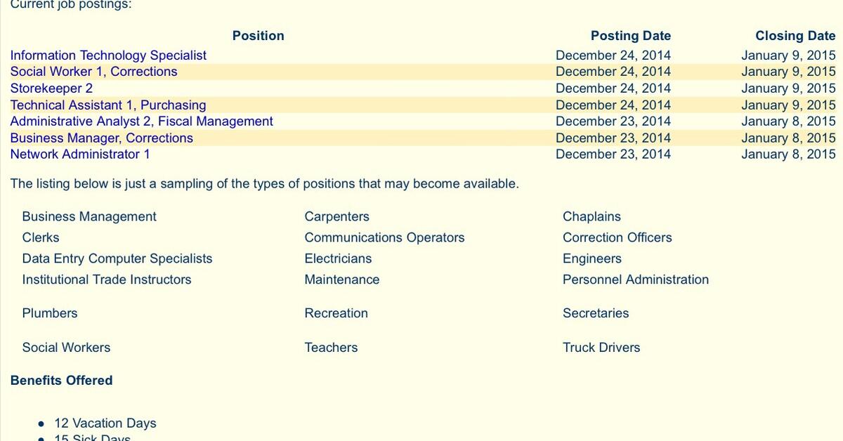 NJ Correction Officer Recruitment Deadline Approaching