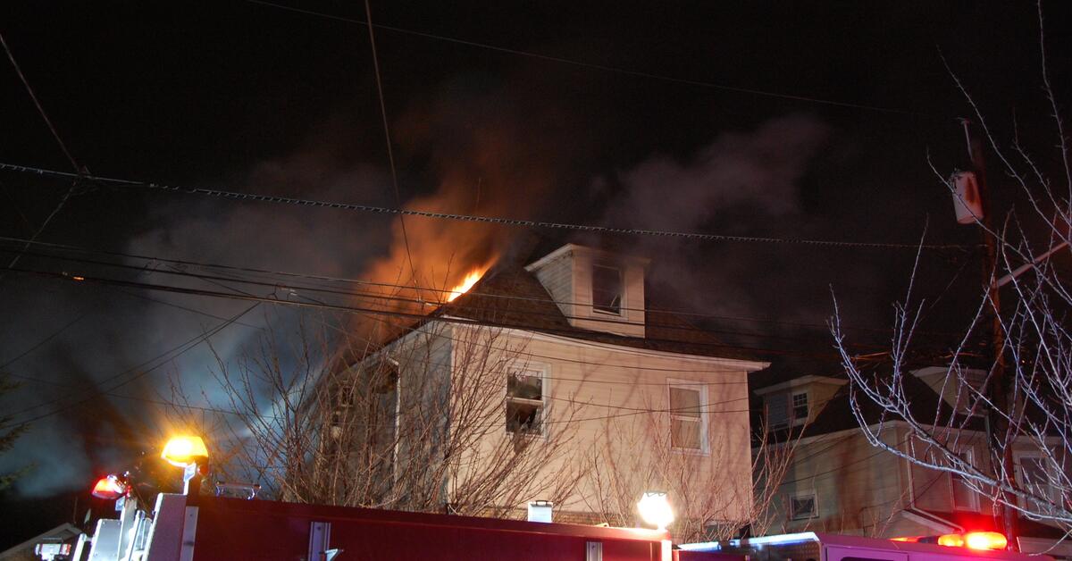 Firefighters Battle House Fire in Belleville